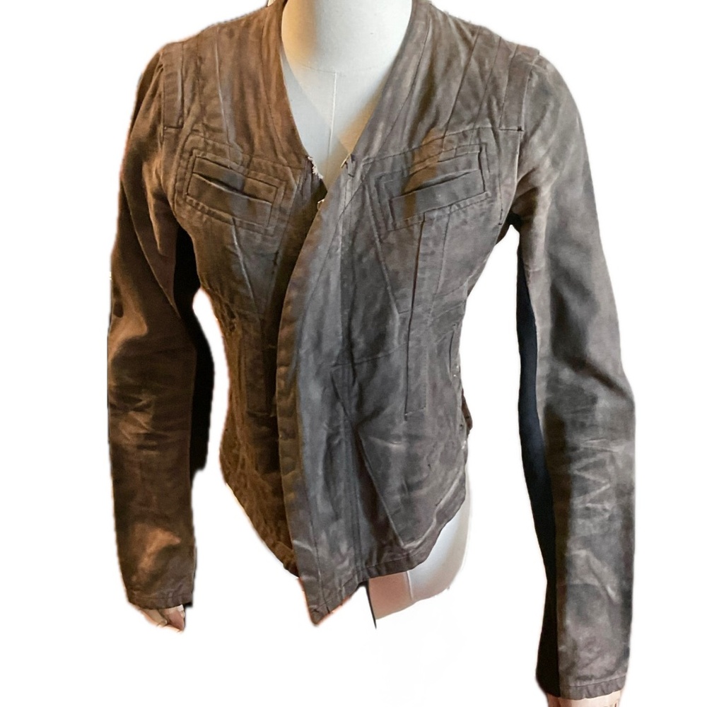 Rick Owens Vintage Beige Biker Jacket Pristine sz S